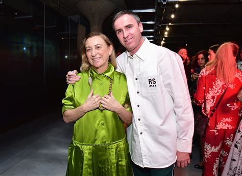 creative director prada|miuccia prada and raf simons.